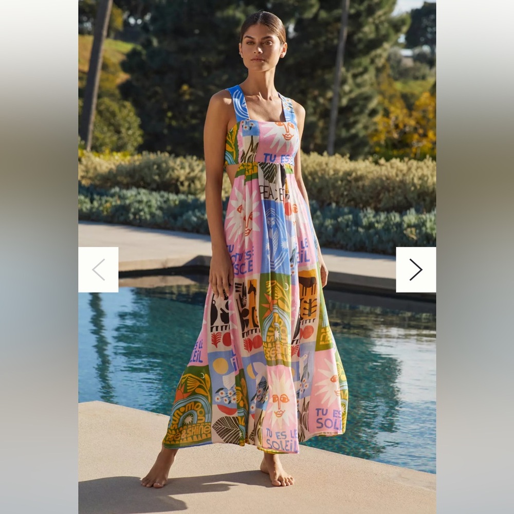 The Piper Bandeau Cutout Maxi Dress: Anisa Makhoul Edition